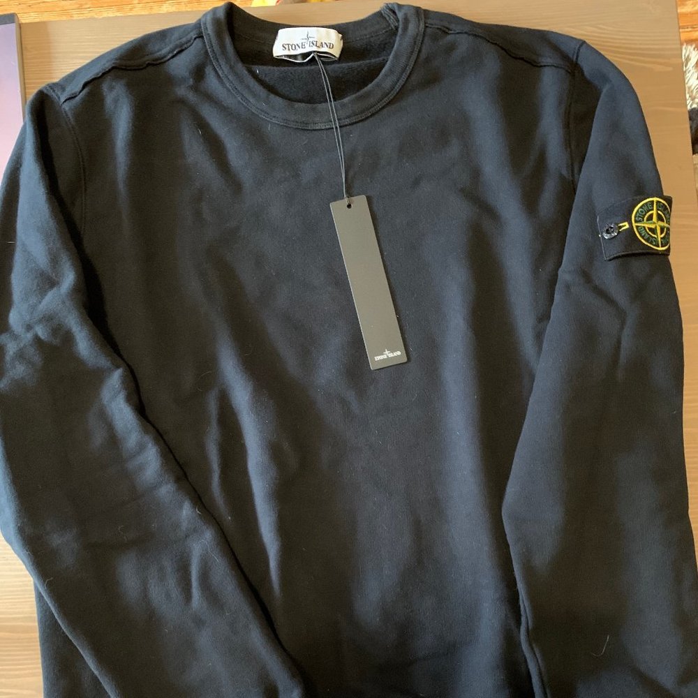 Stone Island - Garment Dyed Crew Sweat - Navy - XL
